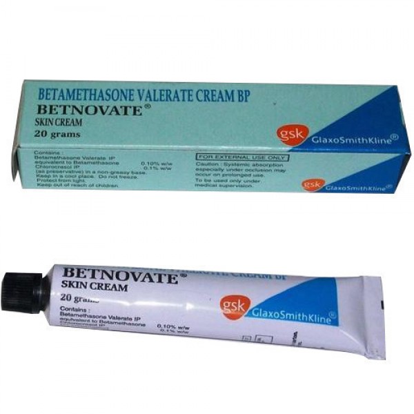 A box and a tube of Betamethasone 0.10 Percent Cream 20gm