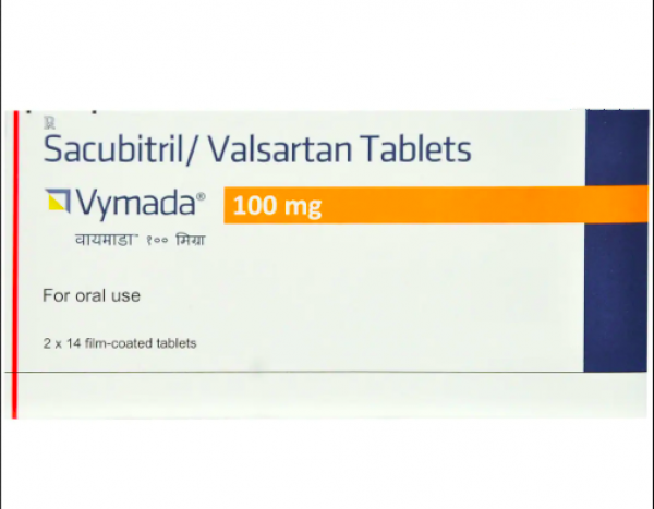A box of Sacubitril 49mg + Valsartan 51mg tablets. 