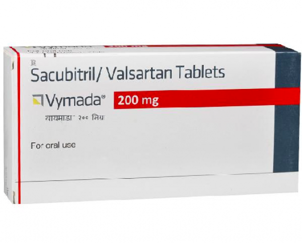A box of Sacubitril 97mg + Valsartan 103mg tablets. 