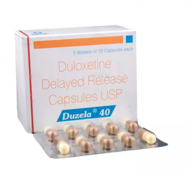 A box and a blister Duloxetine Hcl 40mg capsule