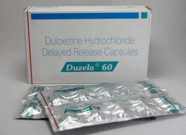 A box and a blister of generic Duloxetine Hcl 60mg capsule